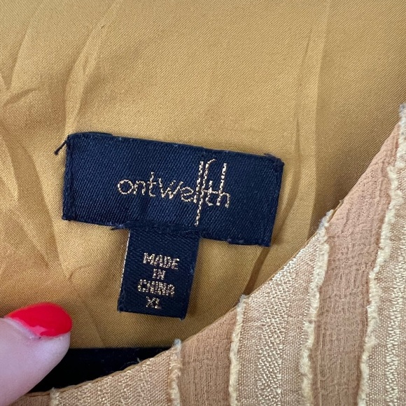 Gorgeous golden yellow color blouse size XL (J114) - Picture 2 of 10